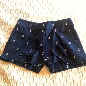 LOFT nautical navy shorts. Size 00.
